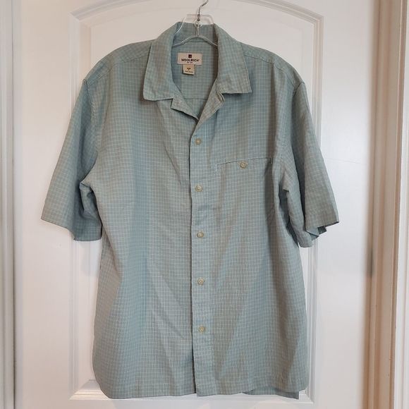 Woolrich Other - Woolrich Men's Blue Green Short Sleeve Shirt
